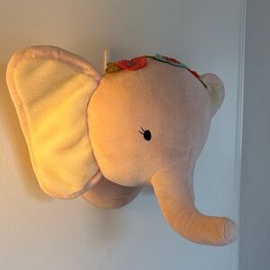 Adorable Plush Elephant Wall Decor